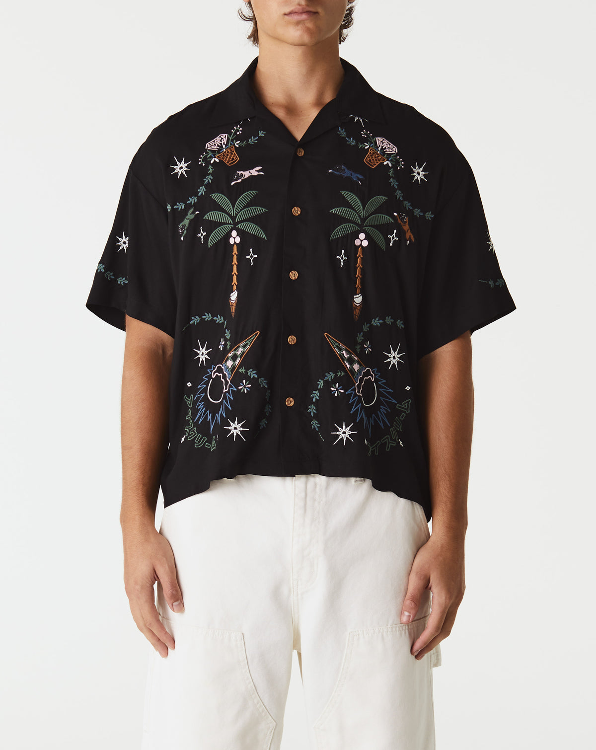 IceCream The Palms Ss Woven (Crop Fit) - Rule of Next Apparel