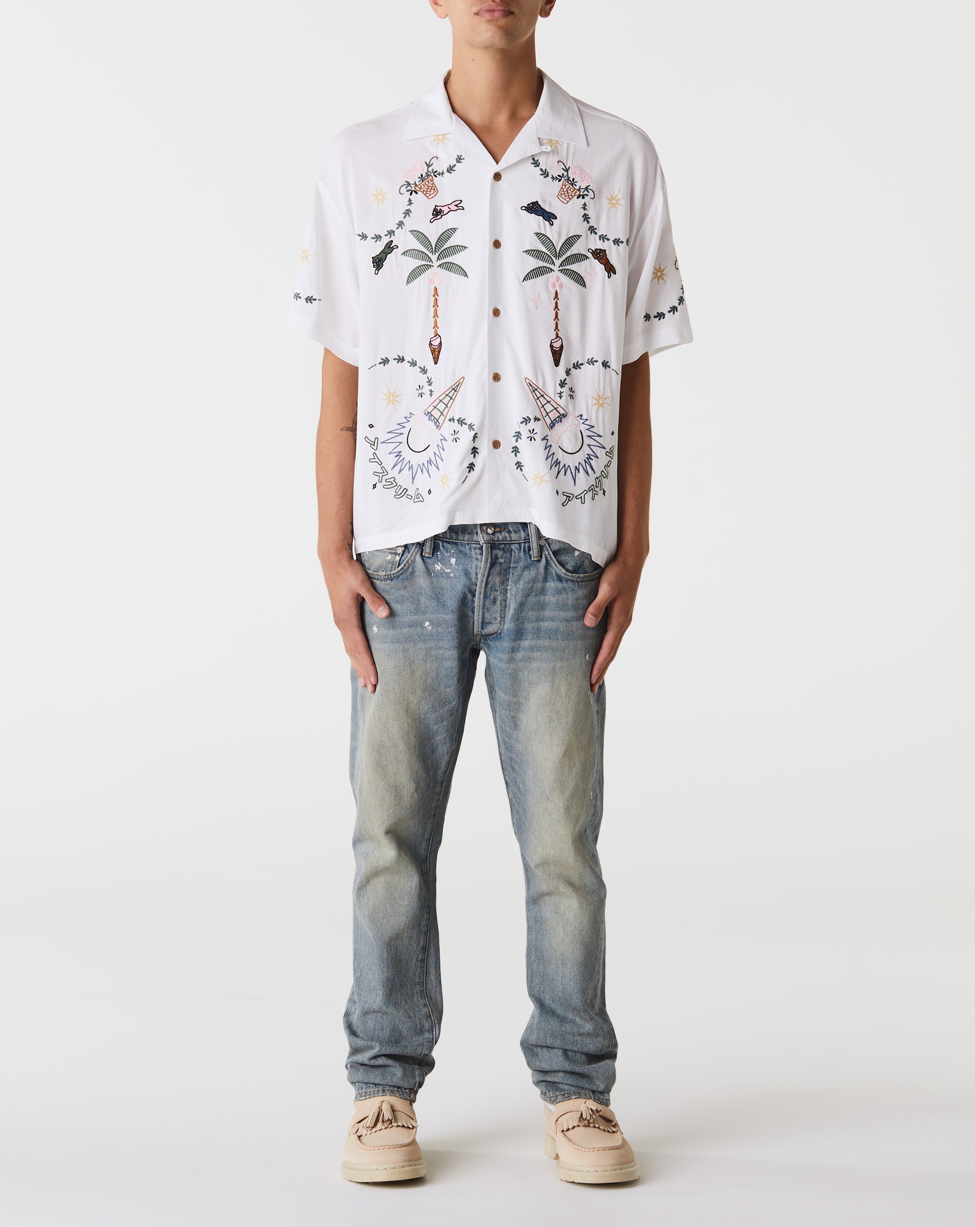 IceCream The Palms Ss Woven (Crop Fit) - Rule of Next Apparel