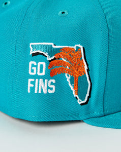 New Era Dolphins Snapback Hat - Rule of Next Accessories