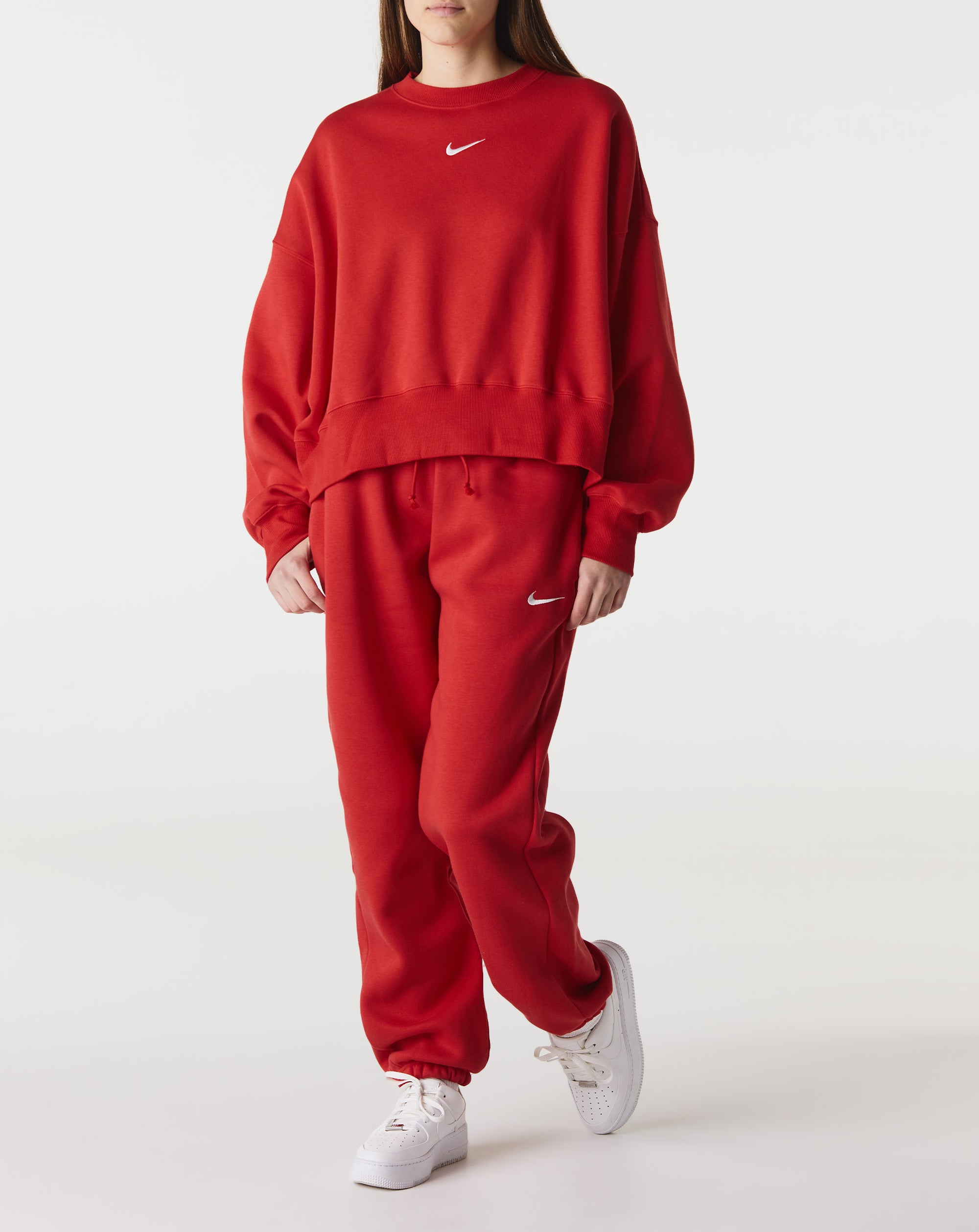 Nike Women's Sportswear Phoenix Fleece High-Waisted Fleece Jogger Pants in  Red - ShopStyle