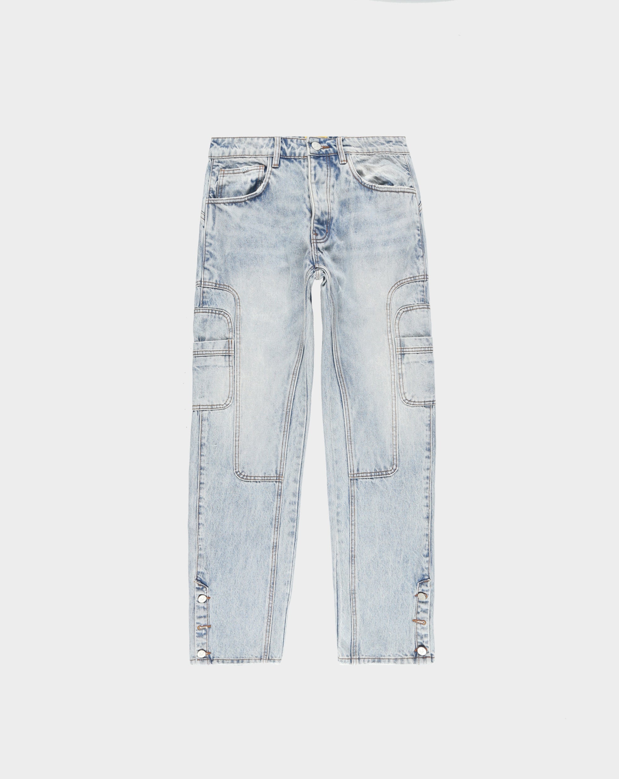 Denim Twin Needle Pants