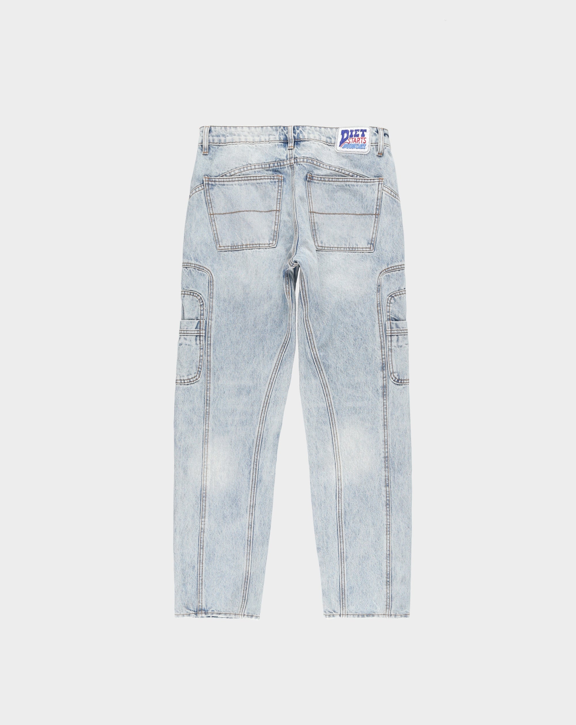 Denim Twin Needle Pants