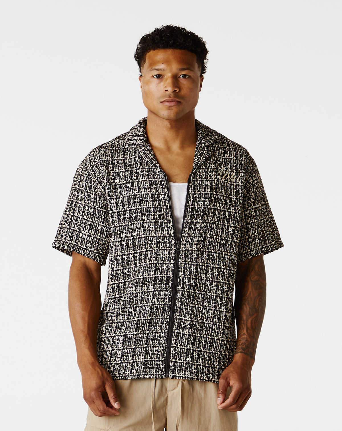 By Appointment Only Tylan Plaid Woven Zip Shirt - Rule of Next Apparel