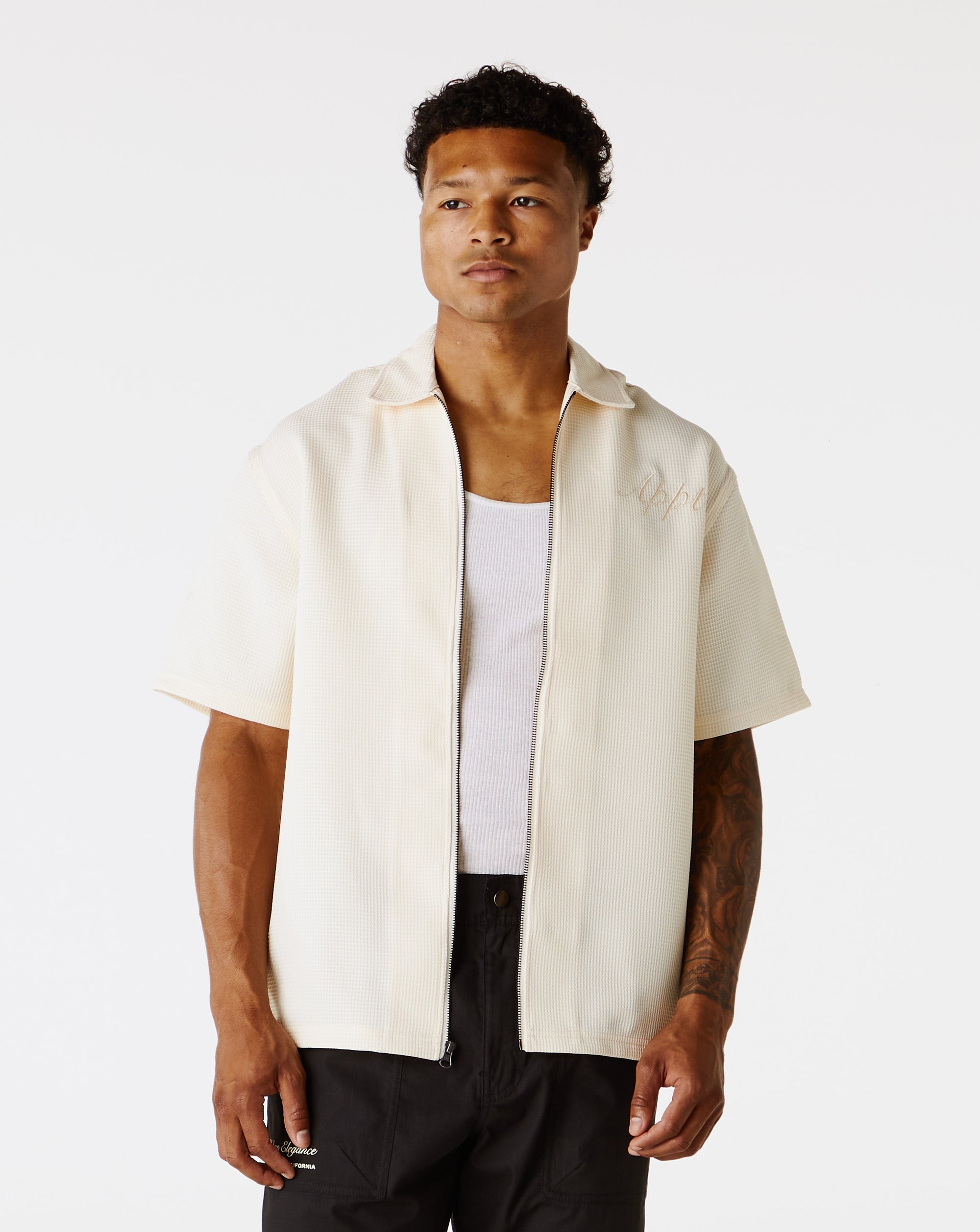 By Appointment Only Kevin Zipped Collared Shirt - Rule of Next Apparel