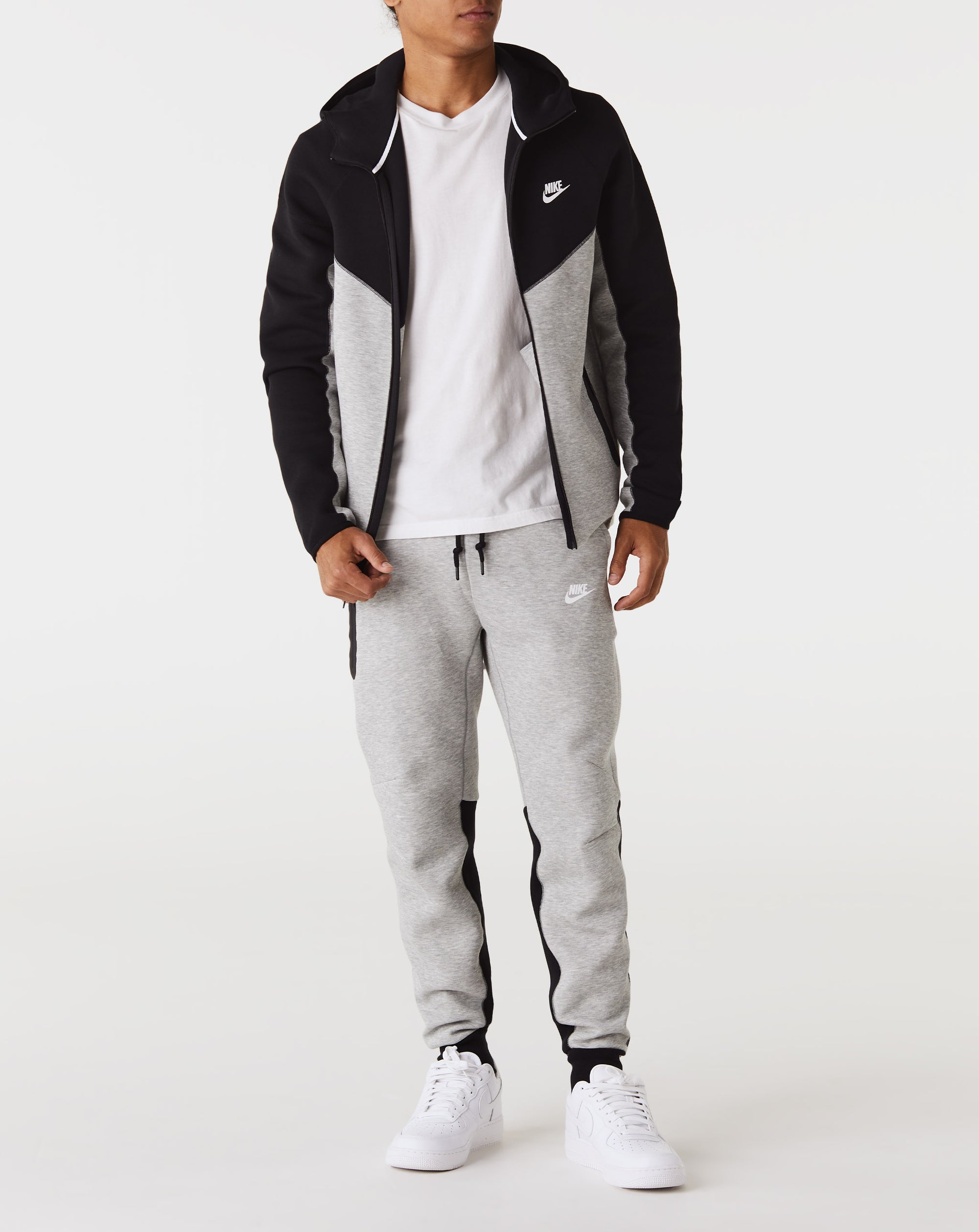 Buy Nike Dark Grey Tech Fleece Full Zip Hoodie from Next Luxembourg