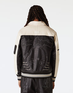 Gala Abyss Leather Varsity Jacket - Rule of Next Apparel