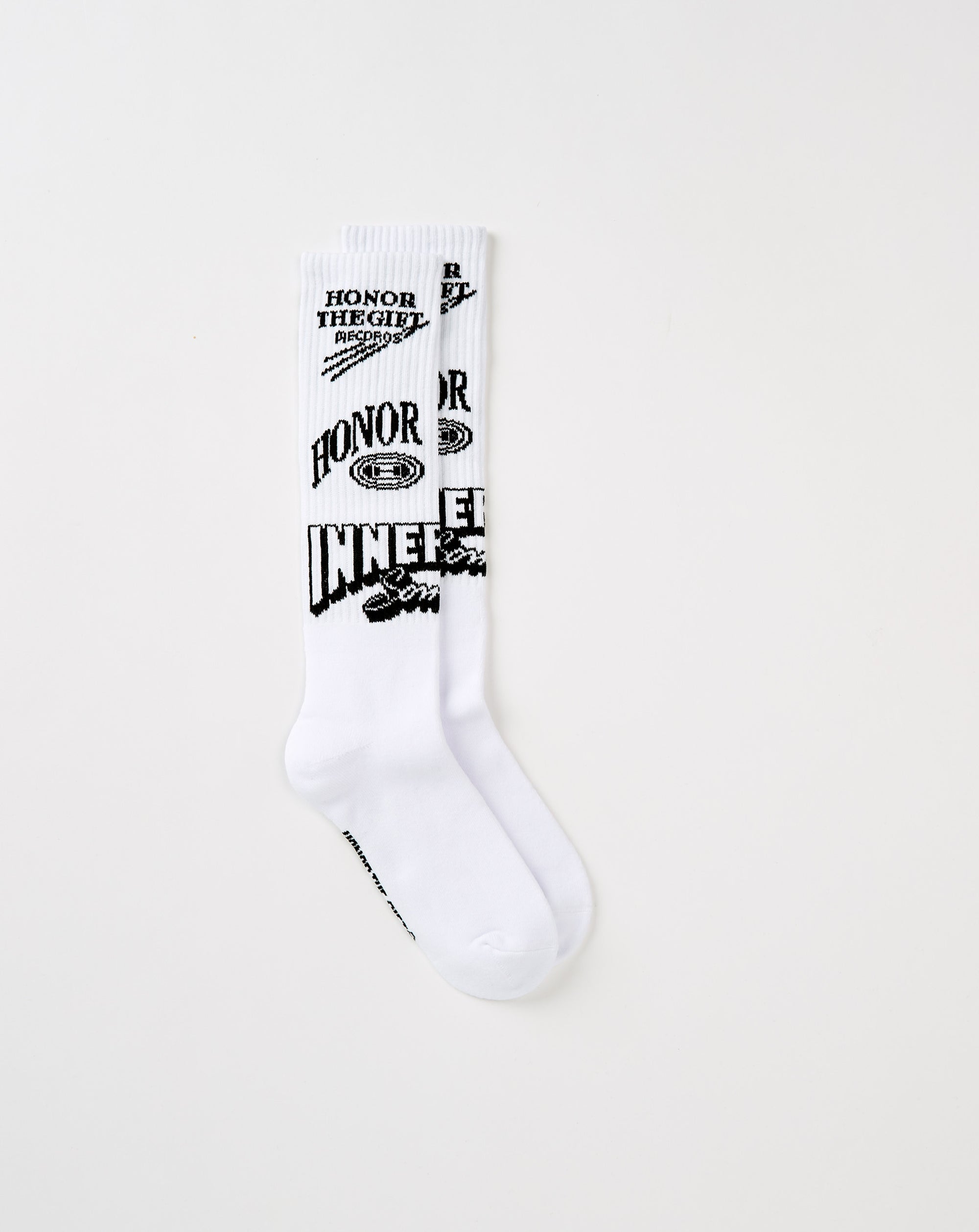 Honor The Gift Mixed Graphic Ribbed Socks - Rule of Next Accessories