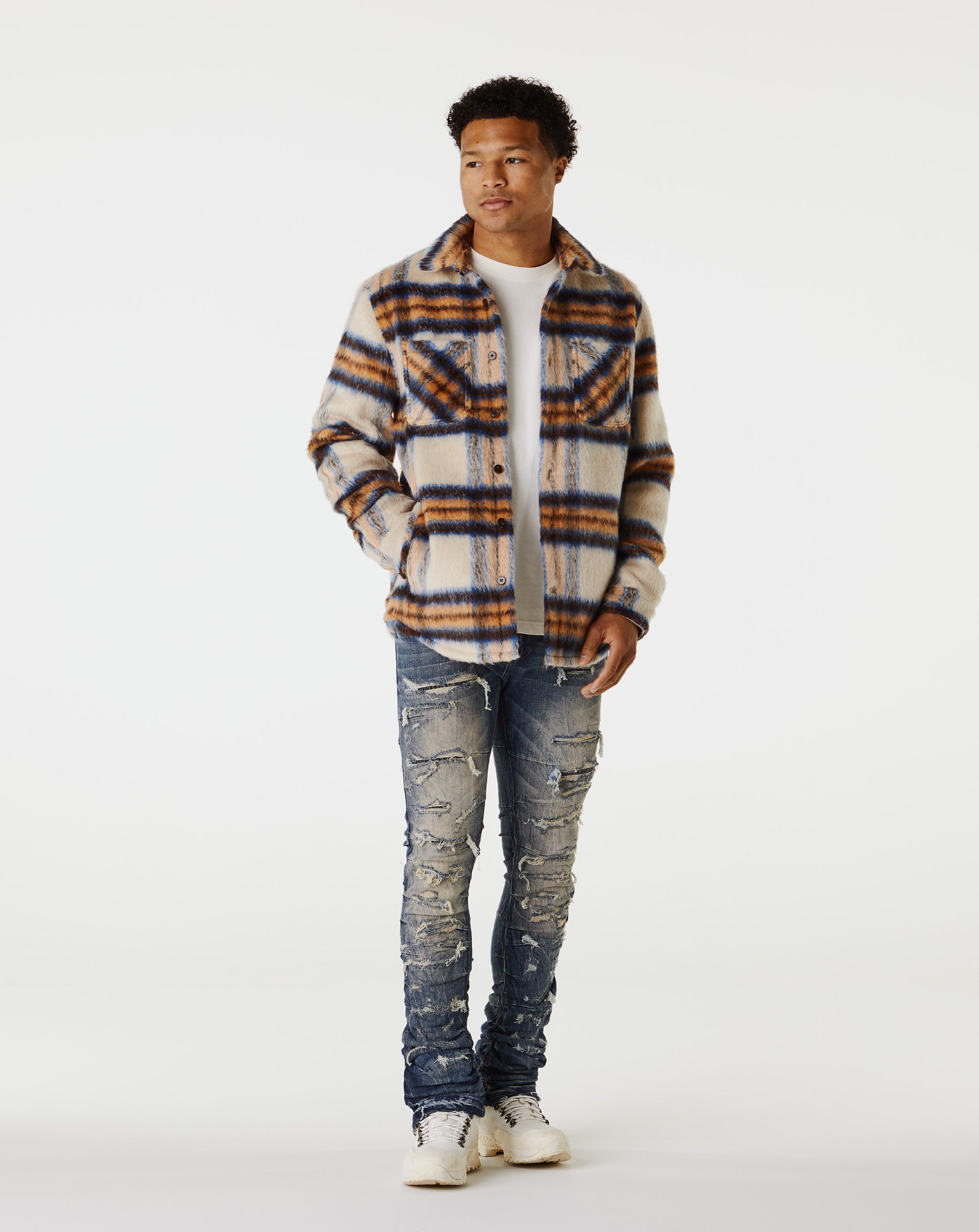 Jordan Craig Pleated Shredded Jean - Rule of Next Apparel