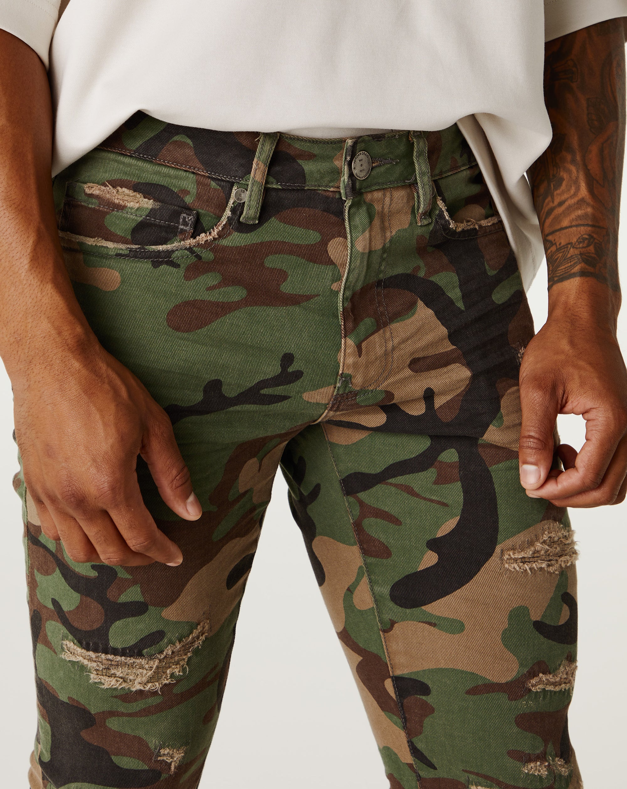 Jordan Craig Camo With Shreds - Rule of Next Apparel