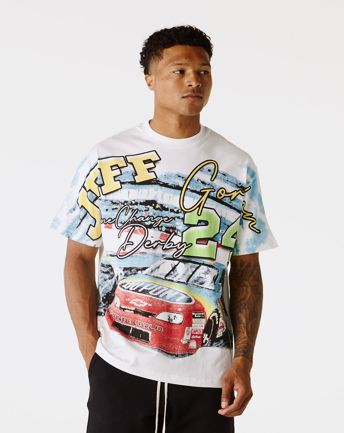 One Chance Jumbo Print Nascar T-Shirt - Rule of Next Apparel