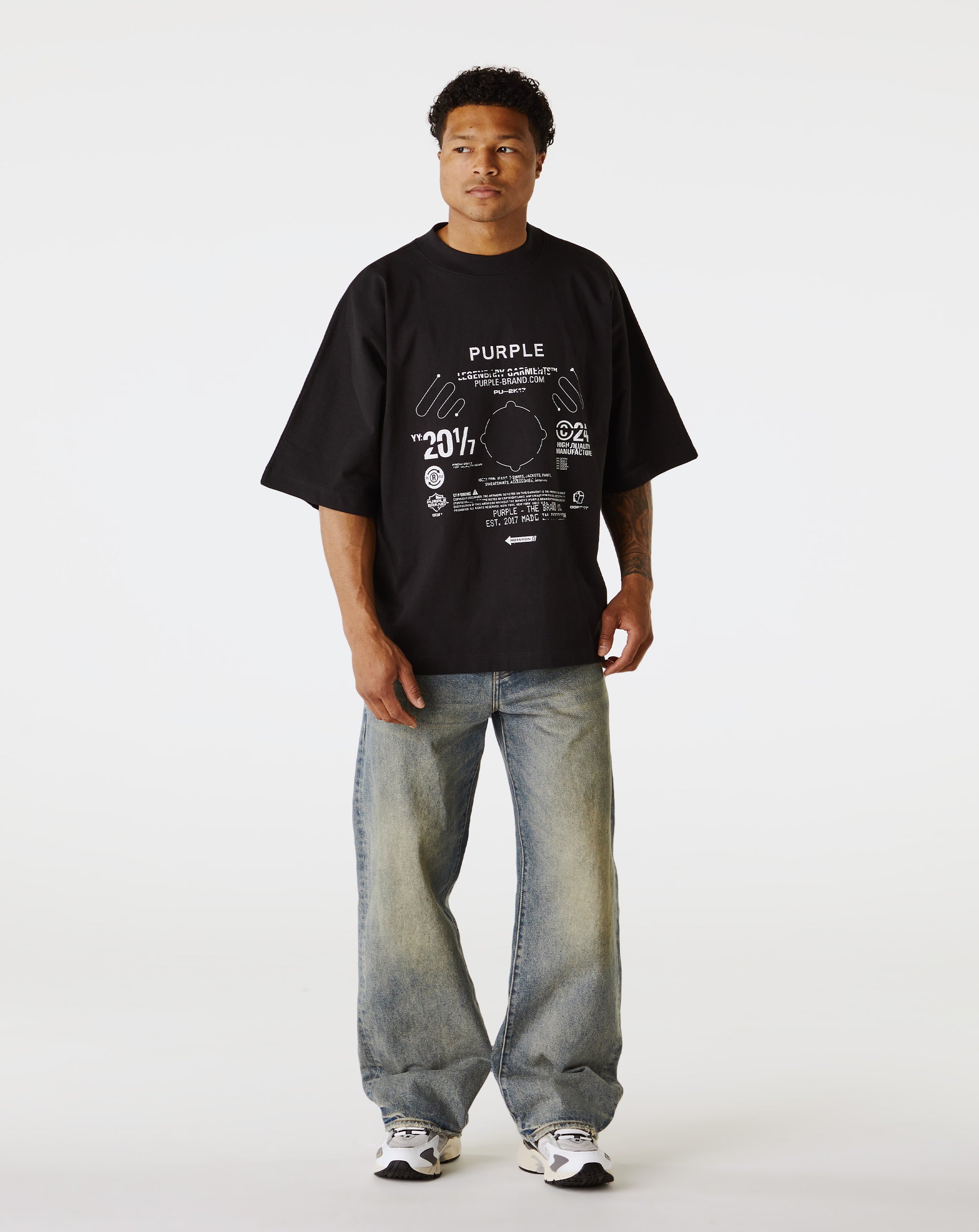 Purple Brand Heavyweight Oversized T-Shirt - Rule of Next Apparel