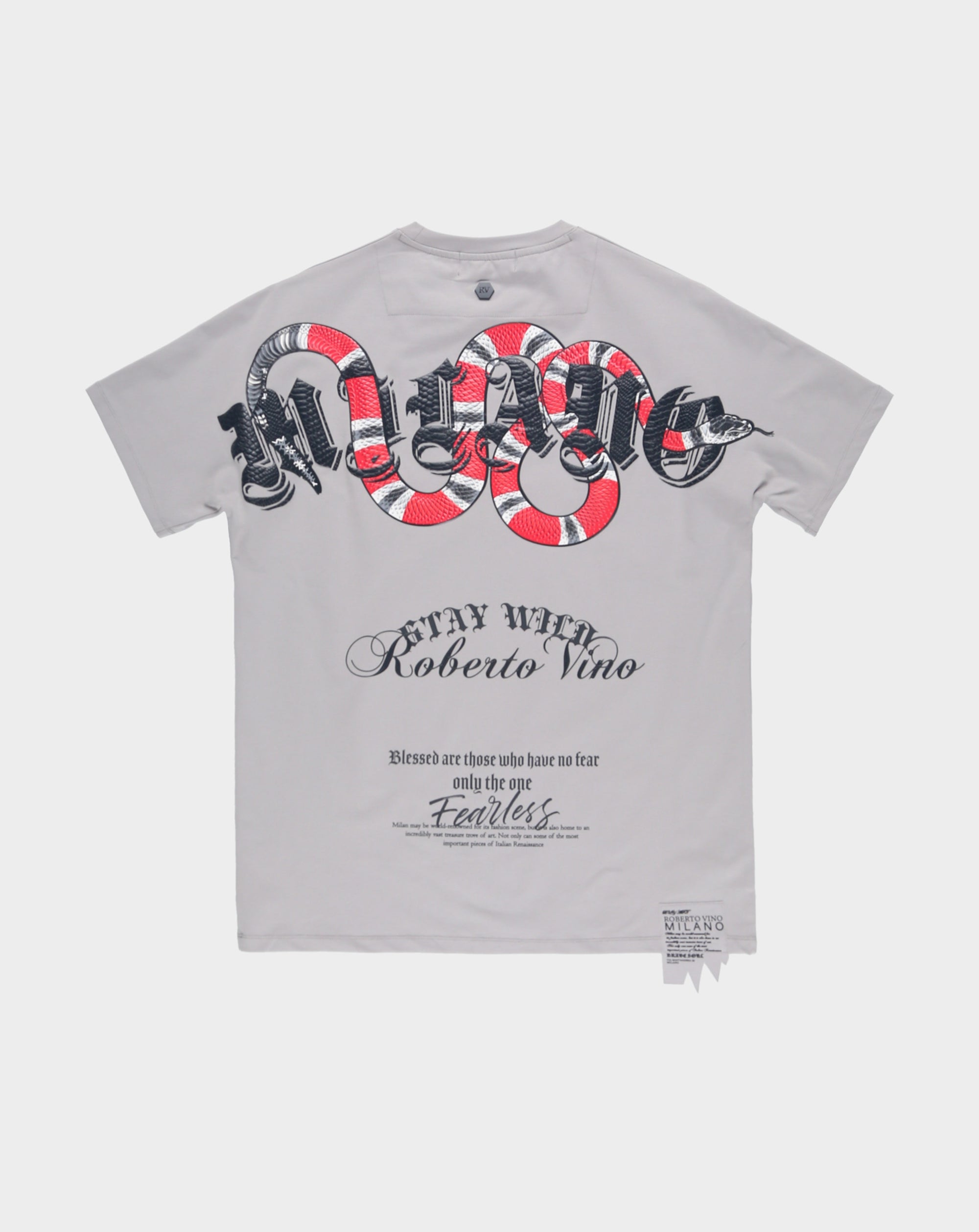 Roberto Vino Milano Wild Snake T-Shirt - Rule of Next Apparel