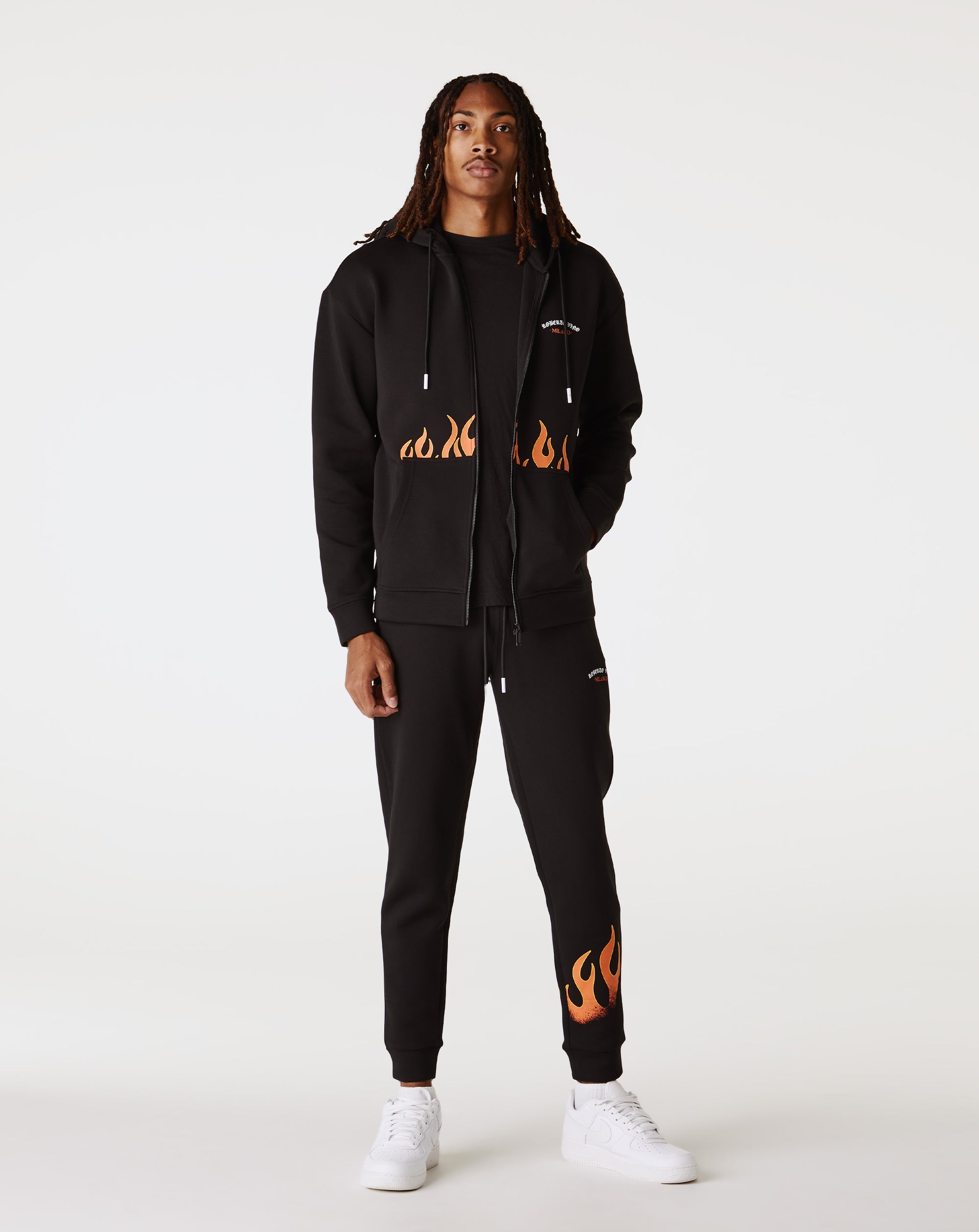 Roberto Vino Milano Flame Full Zip Hoodie - Rule of Next Apparel