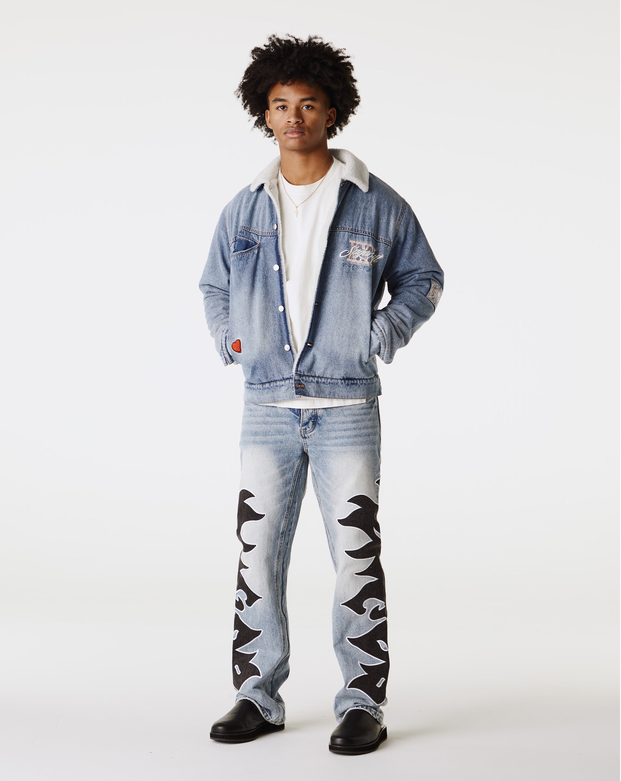 Sugarhill The Heart Denim Jacket - Rule of Next Apparel