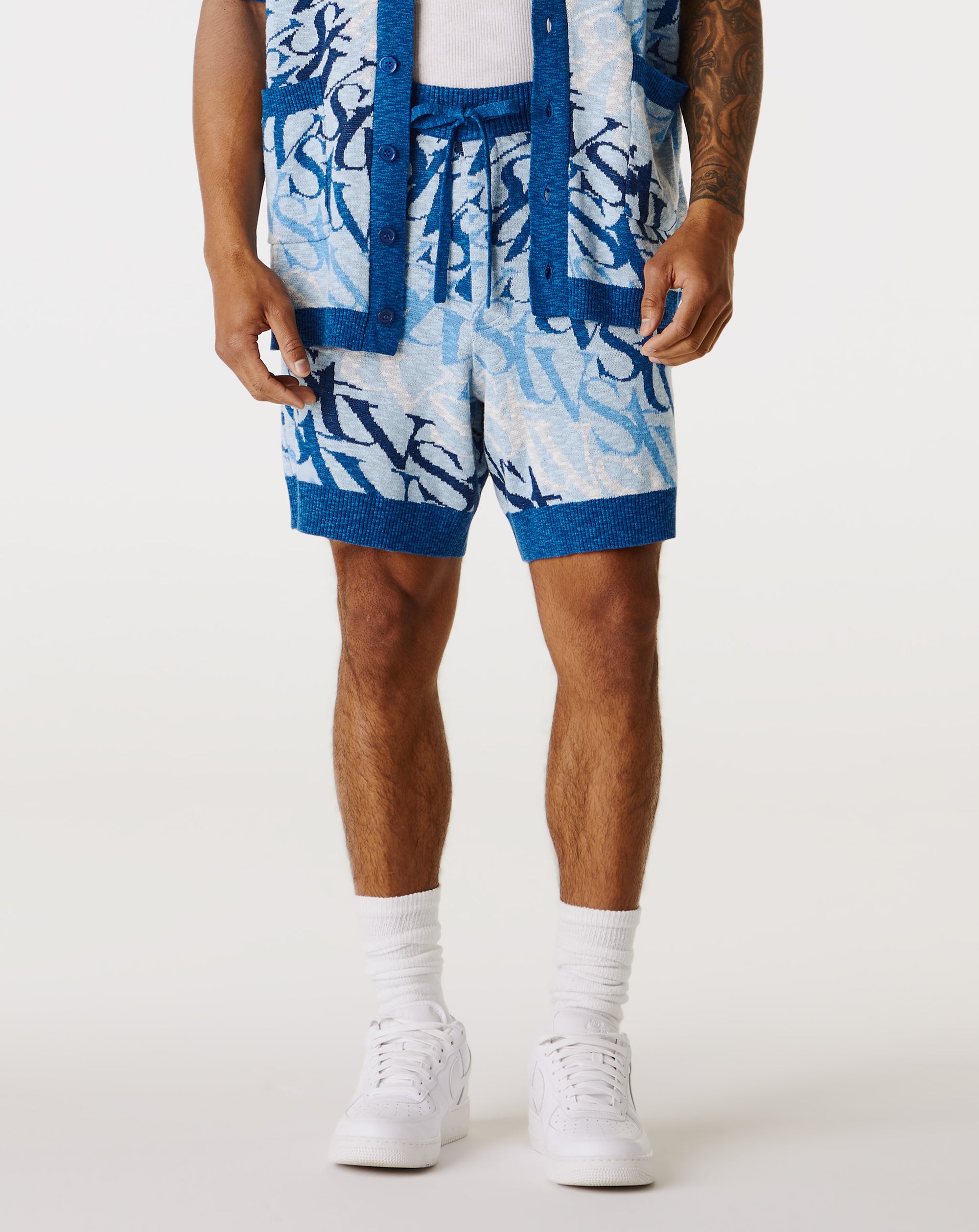 Si Tu Veux Denim Wave Logo Shorts - Rule of Next Apparel