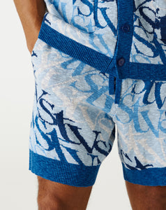 Si Tu Veux Denim Wave Logo Shorts - Rule of Next Apparel