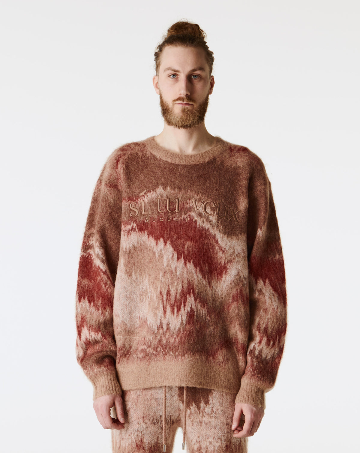 Si Tu Veux Denim Signature Mohair Crewneck Sweater - Rule of Next Apparel