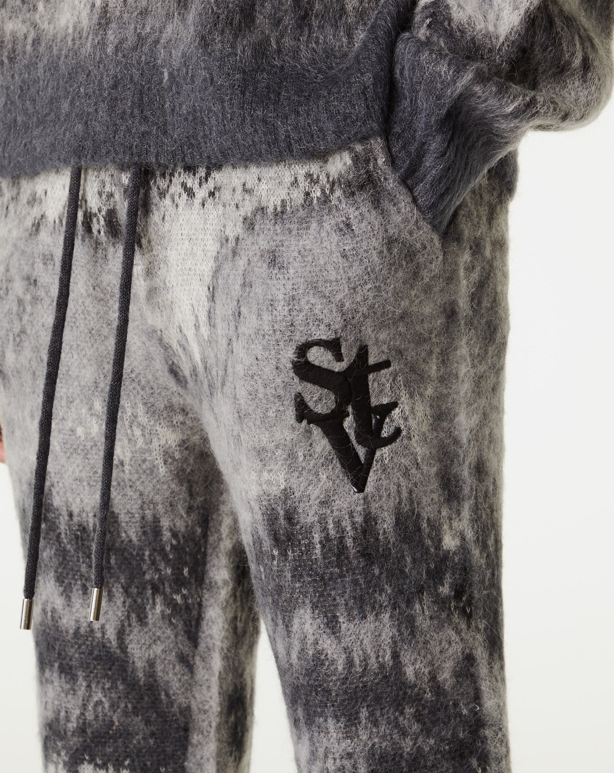 Si Tu Veux Denim Signature Mohair Flare Joggers - Rule of Next Apparel