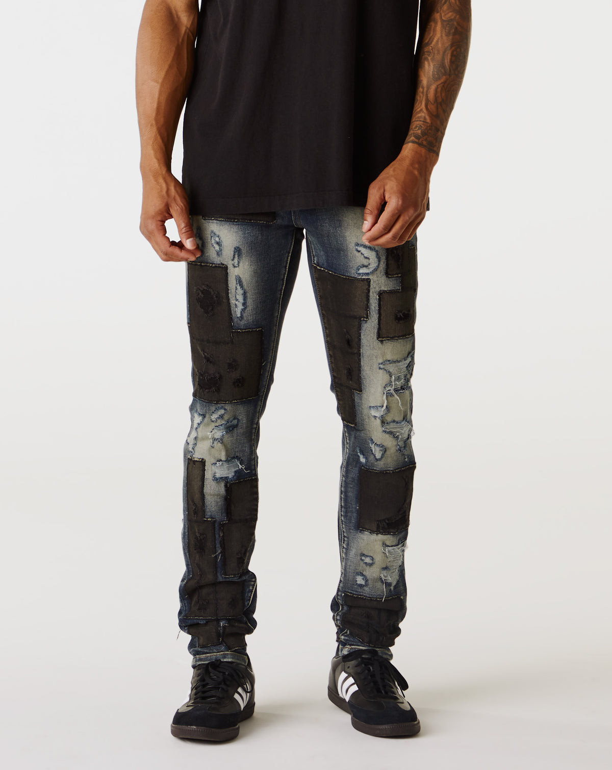 VALABASAS "Panels" Skinny Jeans - Rule of Next Apparel