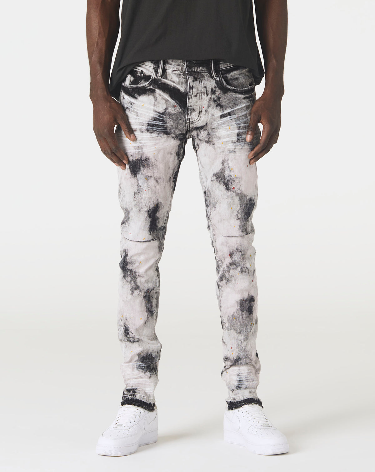 Purple Brand Black Bleached Out Splatter - Rule of Next Apparel