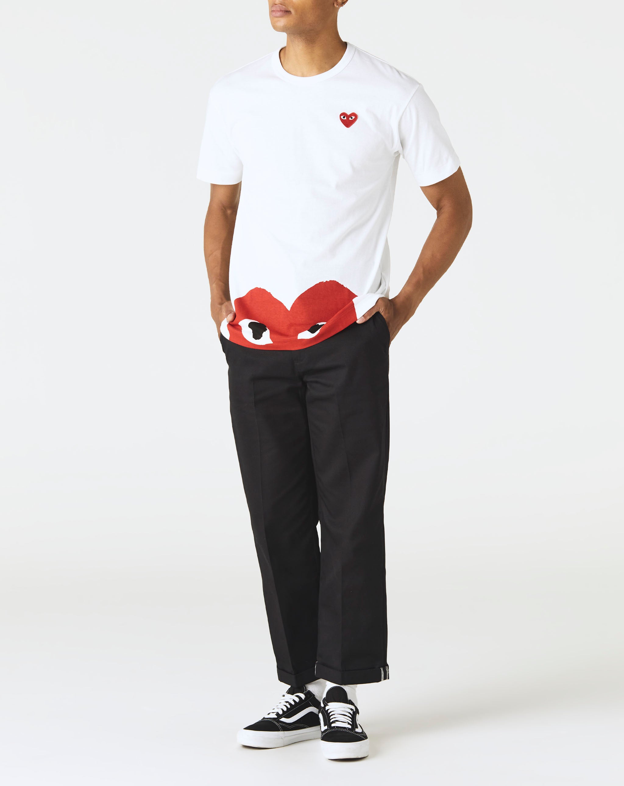 Comme des Garcons PLAY Half Red Heart T-Shirt - Rule of Next Apparel