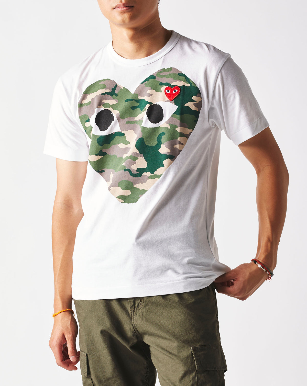 Comme des Garcons PLAY Big Camo Heart T-Shirt - Rule of Next Apparel