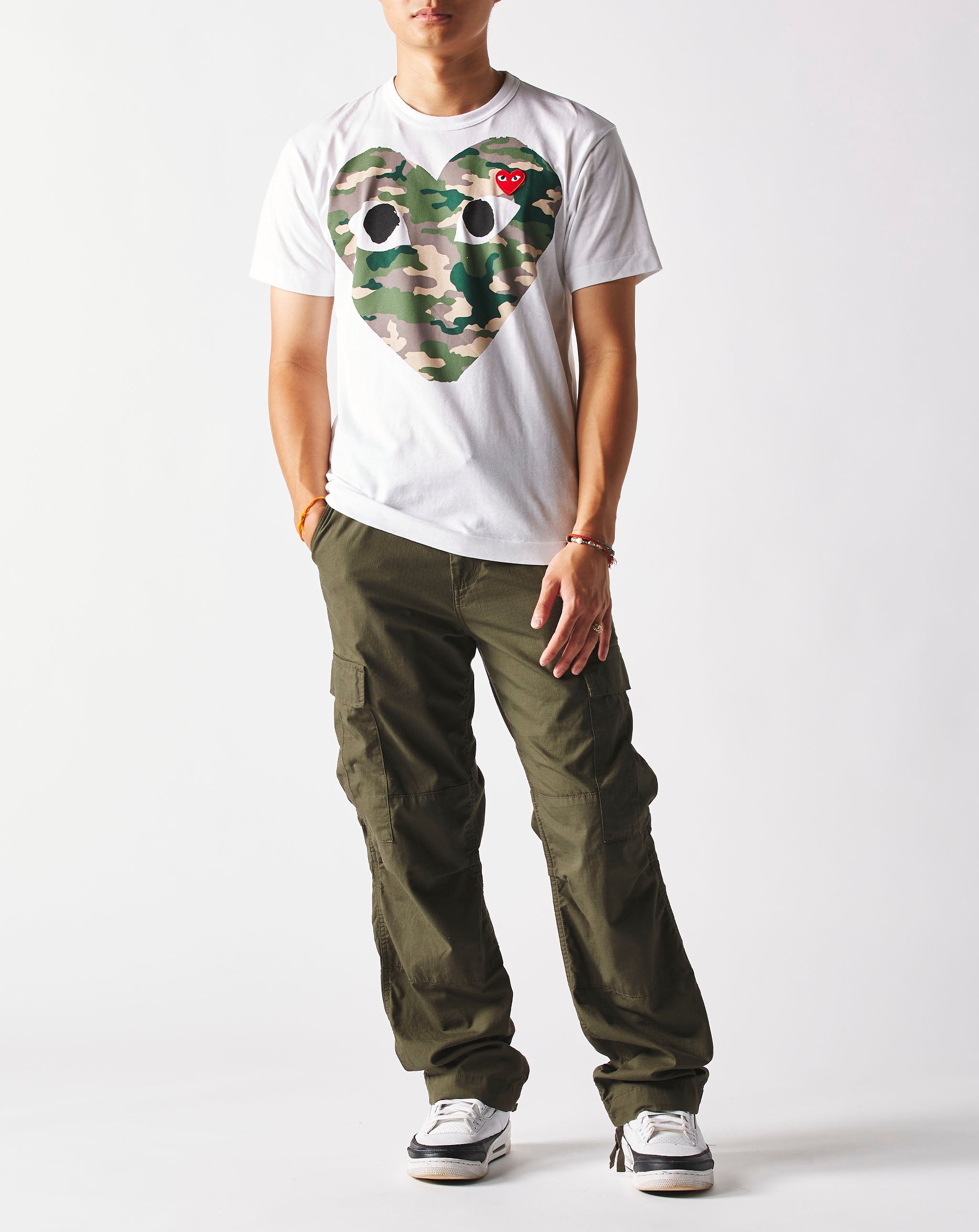 Comme des Garcons PLAY Big Camo Heart T-Shirt - Rule of Next Apparel