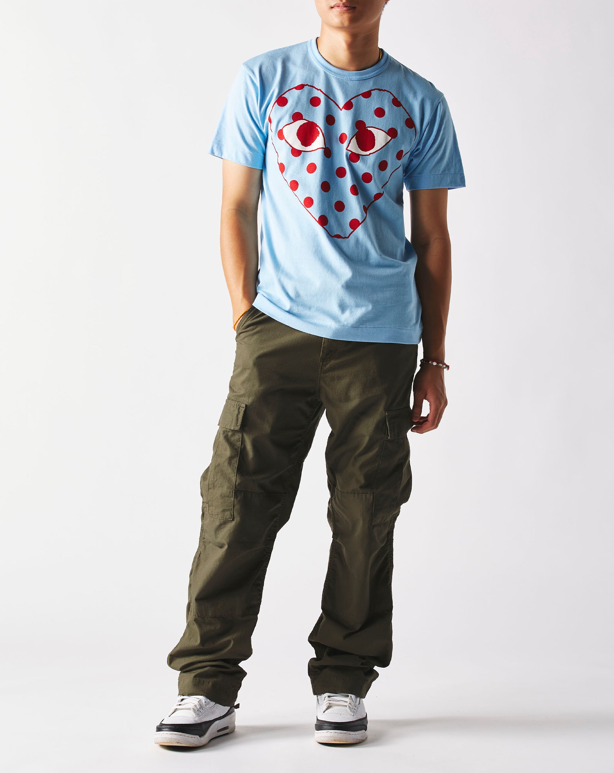 Comme des Garcons PLAY Big Polka Dot Heart T-Shirt - Rule of Next Apparel