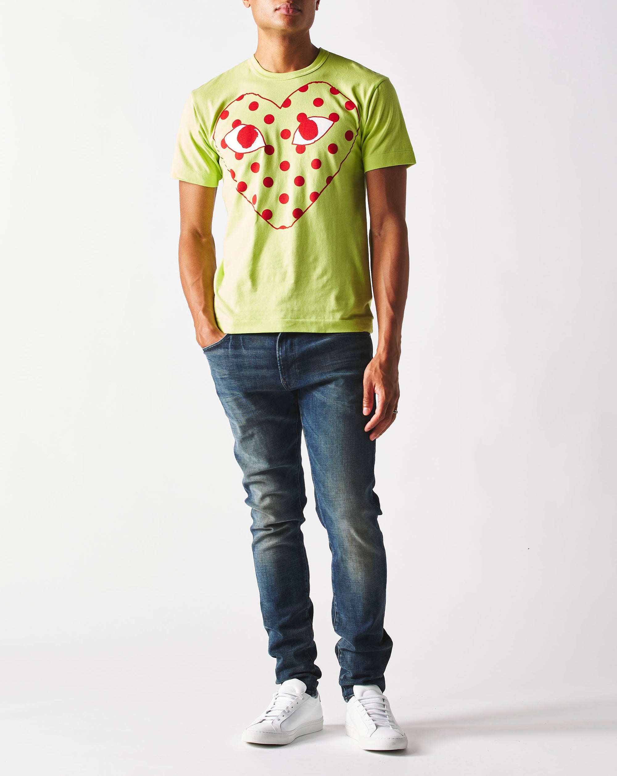 Comme des Garcons PLAY Big Polka Dot Heart T-Shirt - Rule of Next Apparel